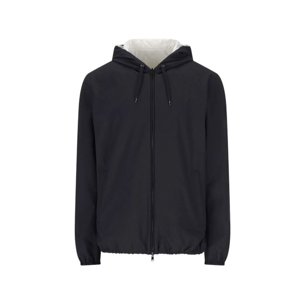 Herno Blue Jackets - Hooded Jackets Men